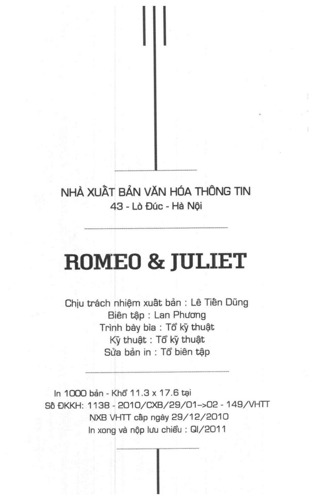 Romeo x Juliet Chapter 2 - Trang 2